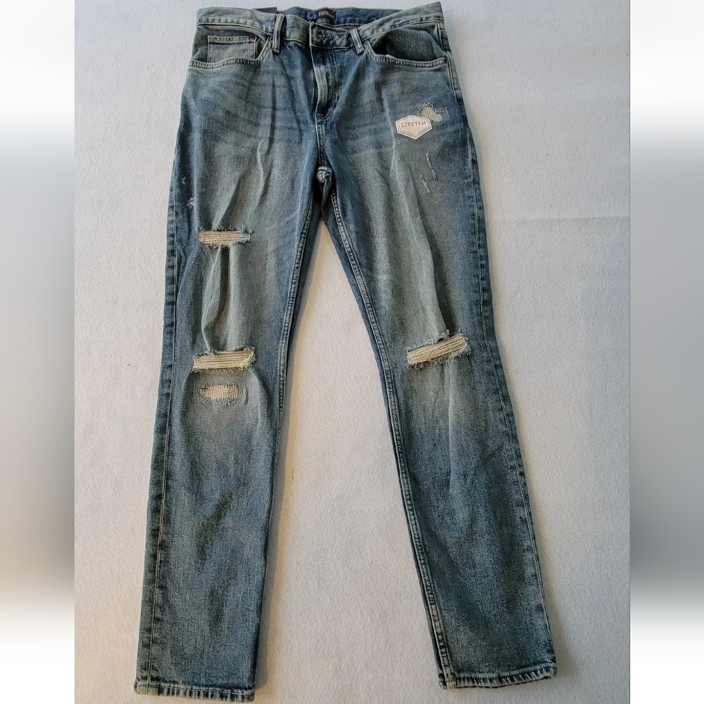 Regal Exchange Blue Denim Jeans Men's Super Stretch 34W X‎  30L NWT